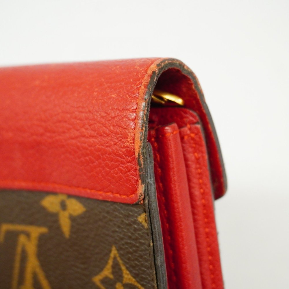 Louis Vuitton Long Wallet Monogram Portefeuille Pallas M58414 Brown Cerise La... - Picture 5 of 15